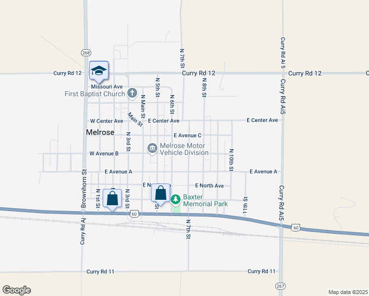 map of restaurants, bars, coffee shops, grocery stores, and more near 513 North 7th Street in Melrose