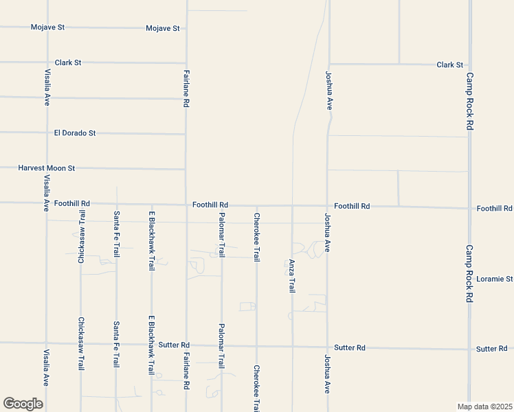 map of restaurants, bars, coffee shops, grocery stores, and more near Cherokee Trail in Lucerne Valley