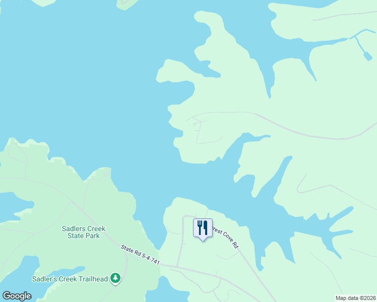 map of restaurants, bars, coffee shops, grocery stores, and more near 134 Lakeland Drive in Anderson