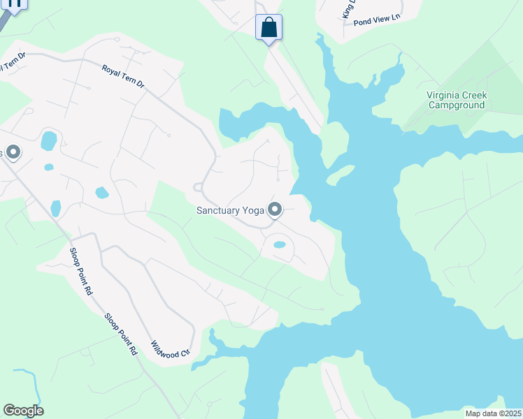 map of restaurants, bars, coffee shops, grocery stores, and more near 105 West High Bluff Drive in Hampstead