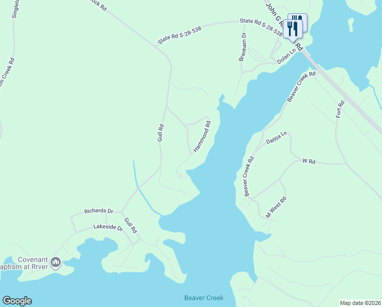 map of restaurants, bars, coffee shops, grocery stores, and more near 2368 Hammond Road in Camden