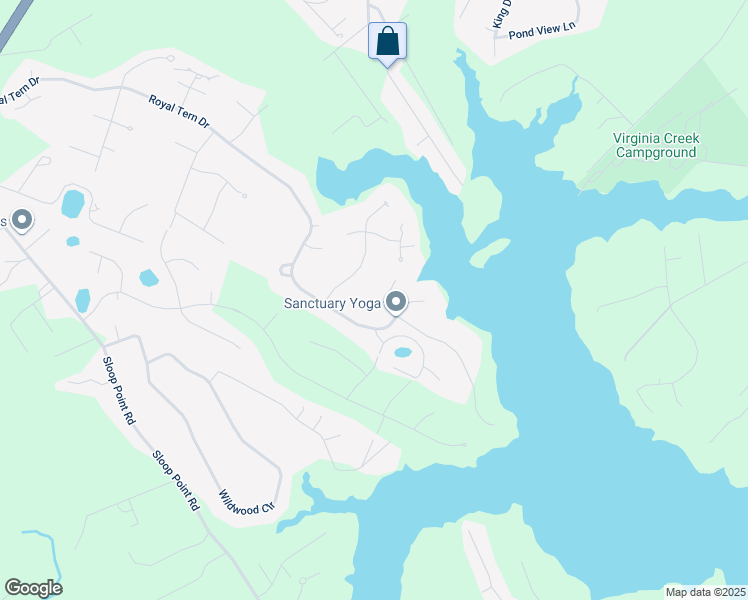 map of restaurants, bars, coffee shops, grocery stores, and more near 105 West High Bluff Drive in Hampstead
