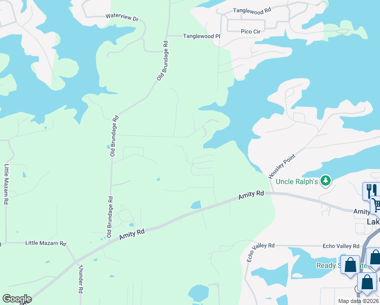 map of restaurants, bars, coffee shops, grocery stores, and more near 518 Amity Road in Garland County