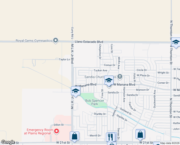 map of restaurants, bars, coffee shops, grocery stores, and more near 2932 Lisa Avenue in Clovis