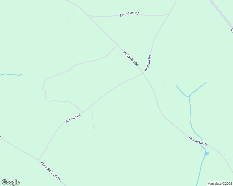 map of restaurants, bars, coffee shops, grocery stores, and more near 3082 Arcadia Road in Bethune