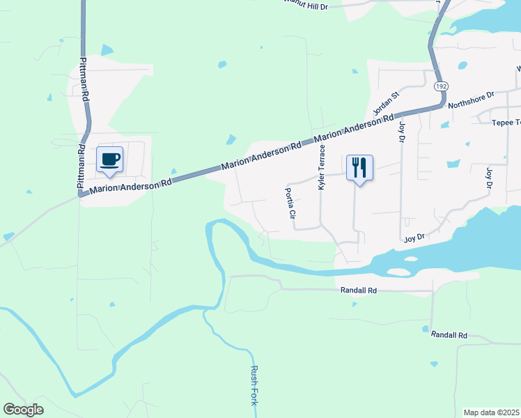 map of restaurants, bars, coffee shops, grocery stores, and more near 113 Westcliff Terrace in Hot Springs