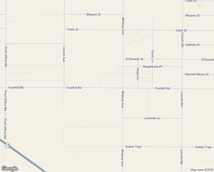 map of restaurants, bars, coffee shops, grocery stores, and more near 34788 Foothill Road in Lucerne Valley