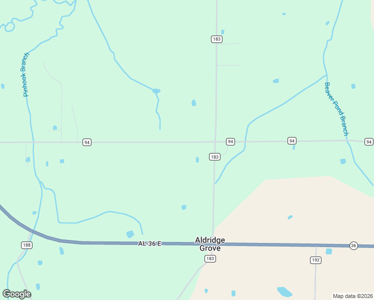 map of restaurants, bars, coffee shops, grocery stores, and more near 1570 County Road 94 in Moulton