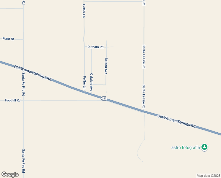 map of restaurants, bars, coffee shops, grocery stores, and more near Balboa Avenue in Lucerne Valley