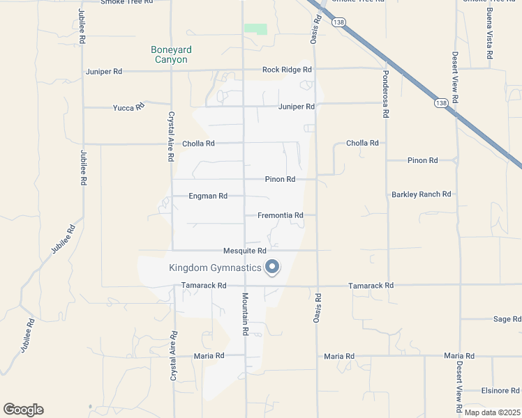 map of restaurants, bars, coffee shops, grocery stores, and more near 9913 Mountain Road in Piñon Hills