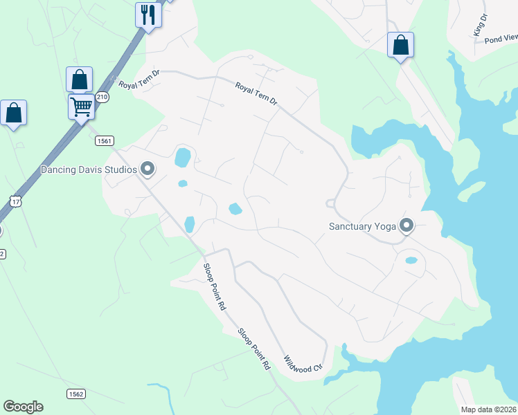map of restaurants, bars, coffee shops, grocery stores, and more near 52 Westminster Way in Hampstead