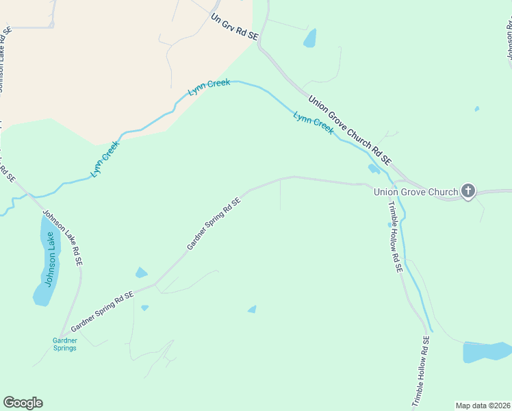 map of restaurants, bars, coffee shops, grocery stores, and more near 1361 Gardner Spring Road Southeast in Adairsville