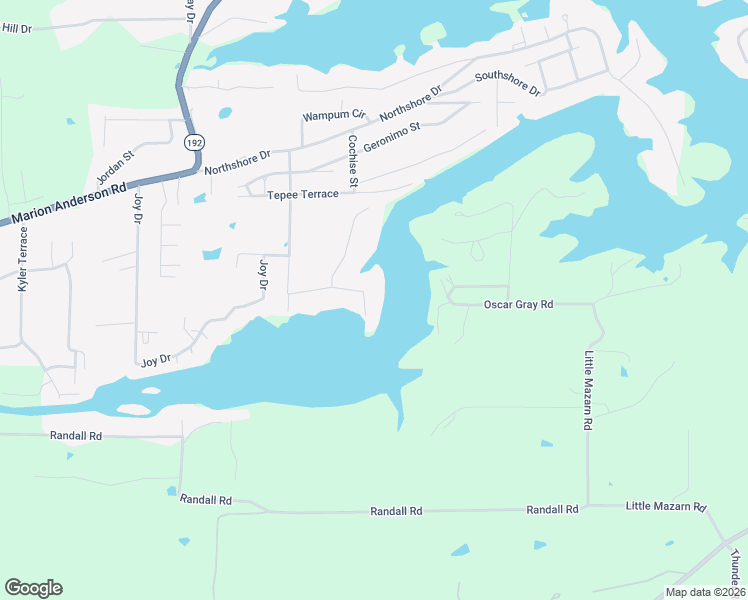 map of restaurants, bars, coffee shops, grocery stores, and more near 130 Silverwood Point in Hot Springs