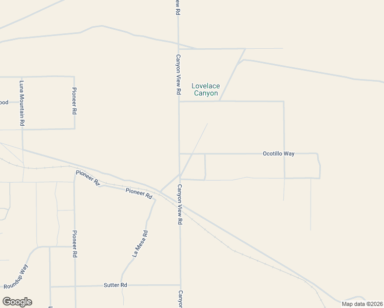 map of restaurants, bars, coffee shops, grocery stores, and more near Canyon View Road in Lucerne Valley