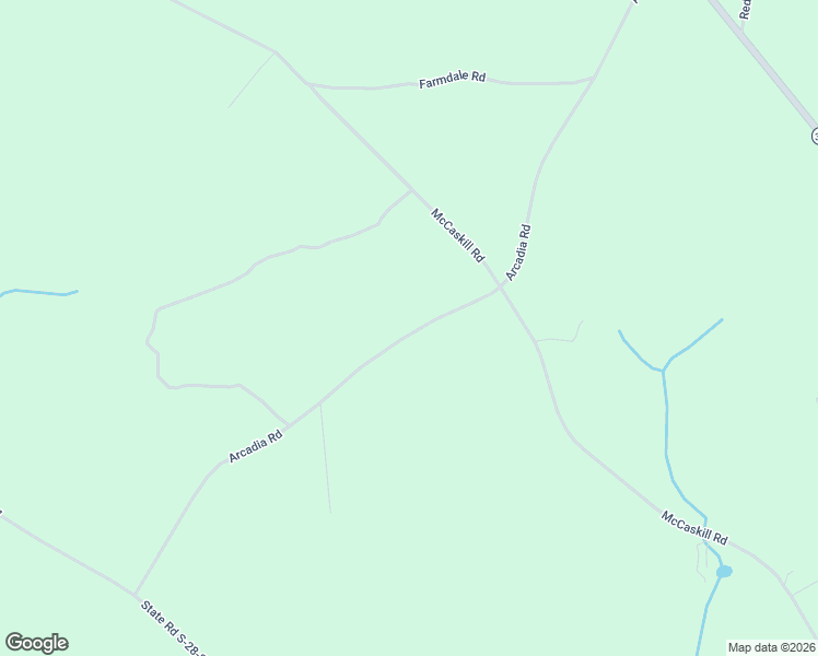 map of restaurants, bars, coffee shops, grocery stores, and more near 3082 Arcadia Road in Bethune