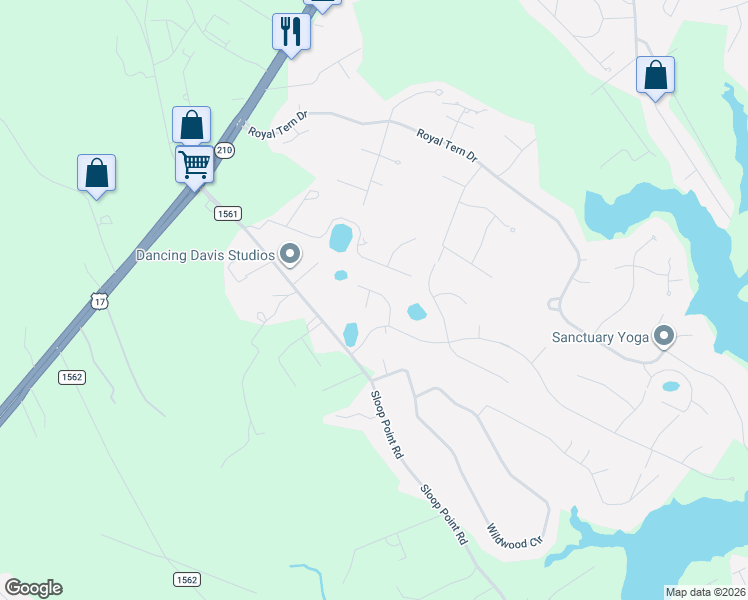 map of restaurants, bars, coffee shops, grocery stores, and more near 61 Hampton Court in Hampstead