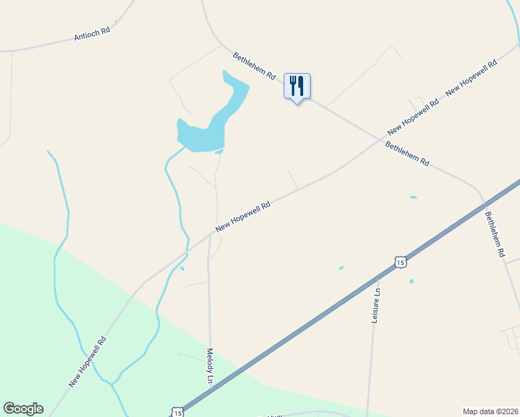 map of restaurants, bars, coffee shops, grocery stores, and more near 2995 New Hopewell Road in Hartsville