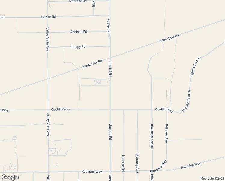 map of restaurants, bars, coffee shops, grocery stores, and more near 24218 Ocotillo Way in Apple Valley