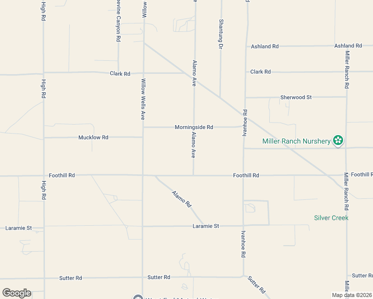 map of restaurants, bars, coffee shops, grocery stores, and more near 9772 Alamo Road in Lucerne Valley