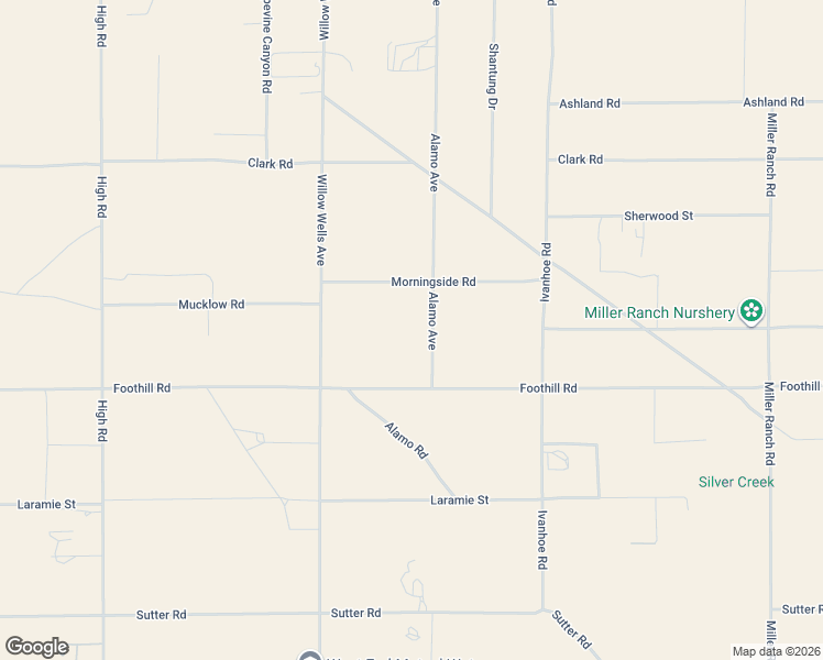 map of restaurants, bars, coffee shops, grocery stores, and more near 9772 Alamo Road in Lucerne Valley
