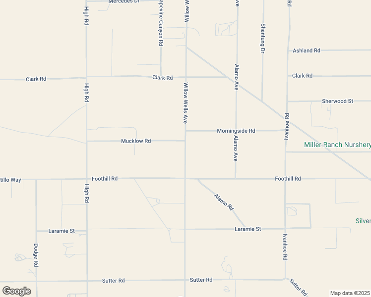 map of restaurants, bars, coffee shops, grocery stores, and more near Willow Wells Avenue in Lucerne Valley