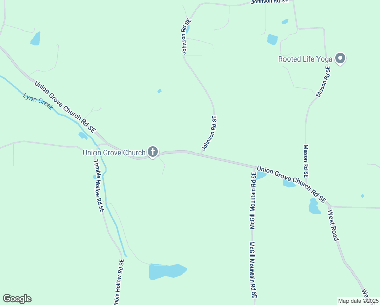 map of restaurants, bars, coffee shops, grocery stores, and more near Union Grove Church Road Southeast in Gordon County