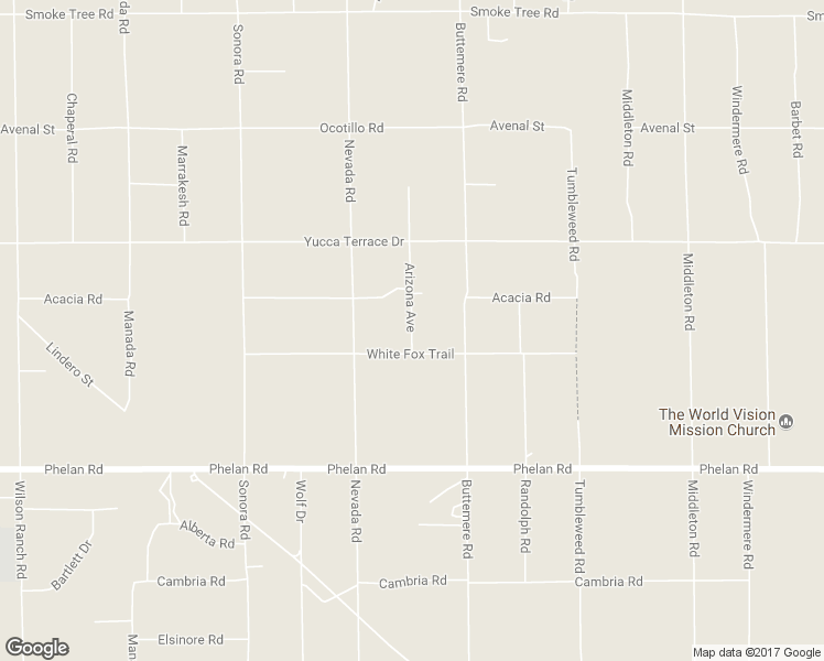 map of restaurants, bars, coffee shops, grocery stores, and more near 8974 Arizona Avenue in Phelan