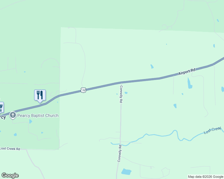 map of restaurants, bars, coffee shops, grocery stores, and more near 5535 Airport Road in Pearcy