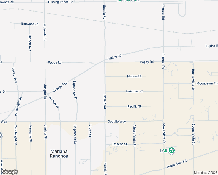 map of restaurants, bars, coffee shops, grocery stores, and more near 21724 Hercules Street in Apple Valley