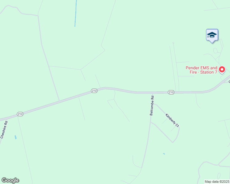map of restaurants, bars, coffee shops, grocery stores, and more near 15339 North Carolina 210 in Rocky Point