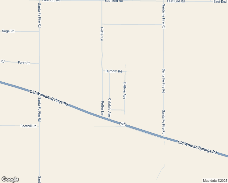 map of restaurants, bars, coffee shops, grocery stores, and more near Oakdale Avenue in Lucerne Valley