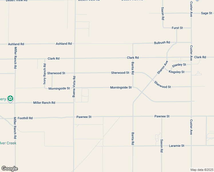 map of restaurants, bars, coffee shops, grocery stores, and more near Morningside Street in Lucerne Valley