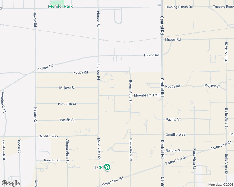 map of restaurants, bars, coffee shops, grocery stores, and more near 22244 Moonbeam Trail in Apple Valley