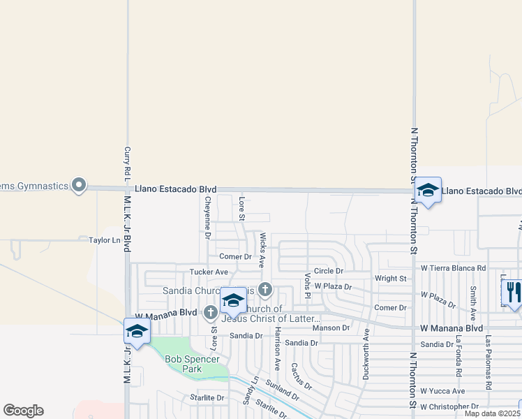 map of restaurants, bars, coffee shops, grocery stores, and more near 713 Bison Road in Clovis
