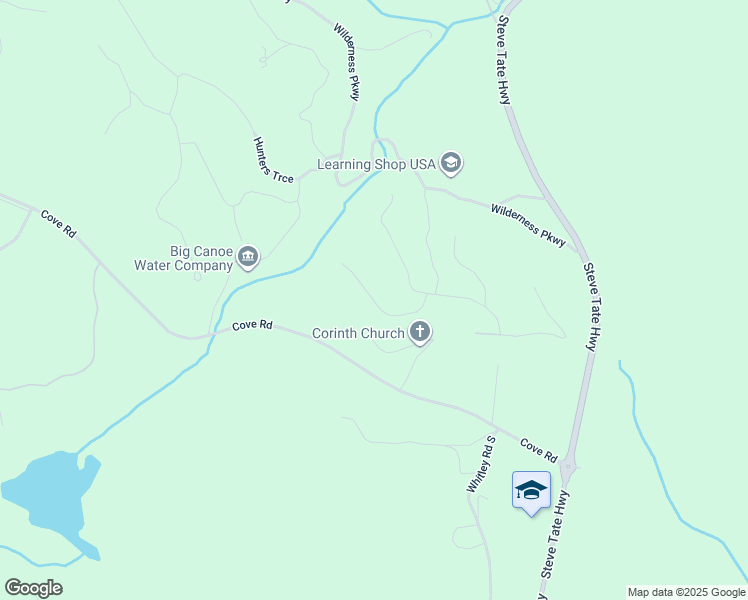 map of restaurants, bars, coffee shops, grocery stores, and more near Blackwell Creek Way in Pickens County