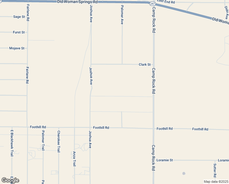 map of restaurants, bars, coffee shops, grocery stores, and more near Cuarto Street in Lucerne Valley