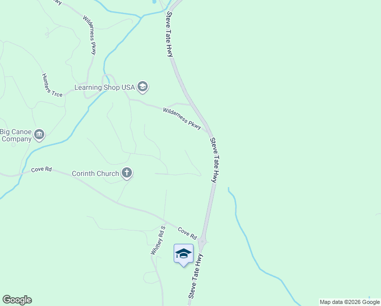 map of restaurants, bars, coffee shops, grocery stores, and more near 372 Sycamore Trail in Jasper
