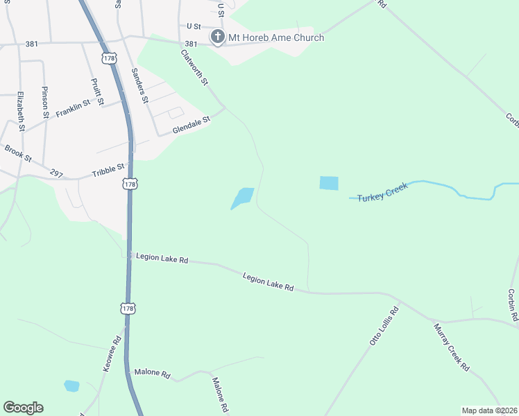 map of restaurants, bars, coffee shops, grocery stores, and more near 146 Clatworthy Road in Honea Path