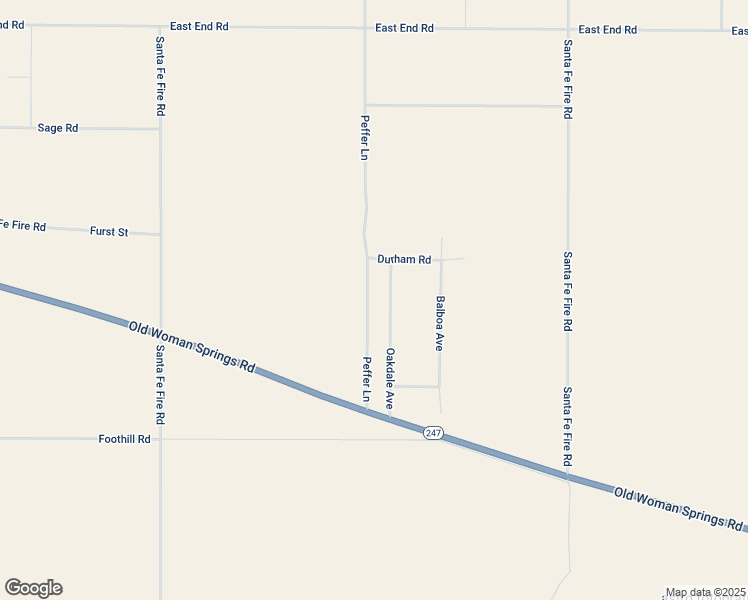 map of restaurants, bars, coffee shops, grocery stores, and more near Oakdale Avenue in Lucerne Valley