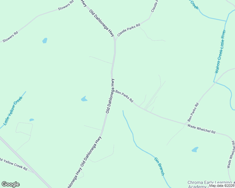 map of restaurants, bars, coffee shops, grocery stores, and more near 6010 Ben Parks Road in Murrayville