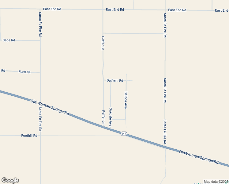 map of restaurants, bars, coffee shops, grocery stores, and more near Oakdale Avenue in Lucerne Valley