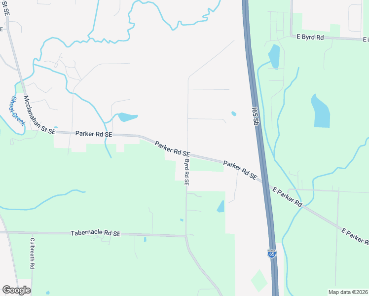 map of restaurants, bars, coffee shops, grocery stores, and more near 1698 Parker Road Southeast in Hartselle