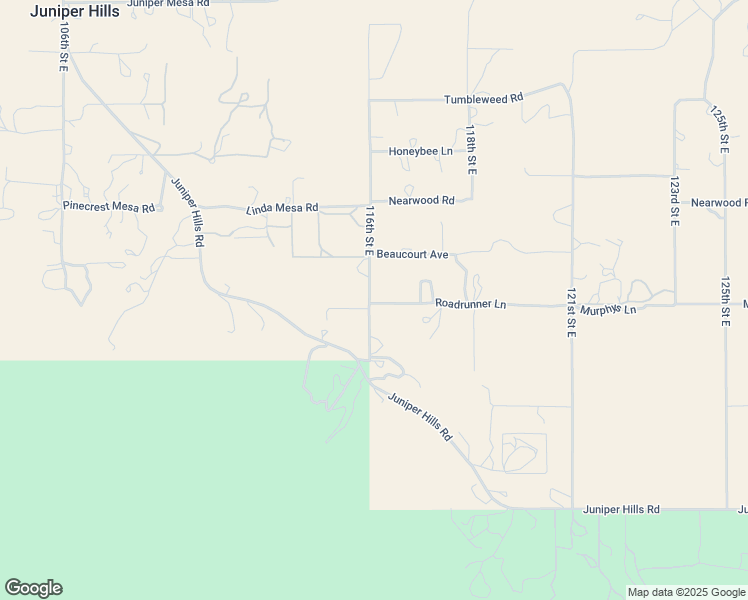 map of restaurants, bars, coffee shops, grocery stores, and more near 121 Roadrunner Lane in Juniper Hills