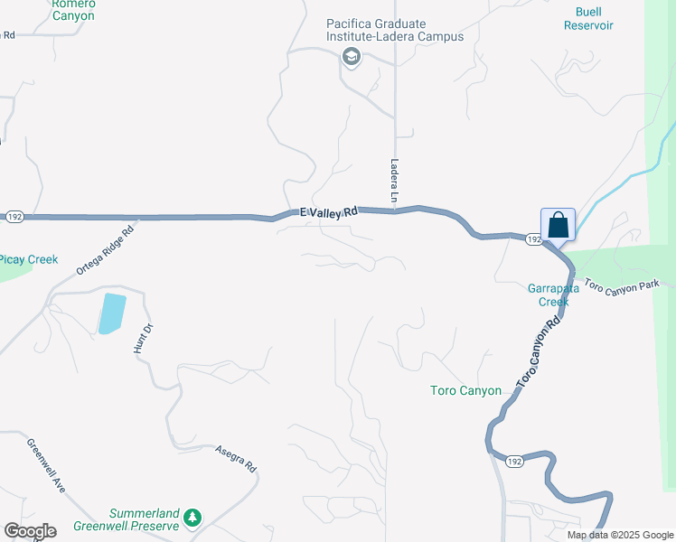 map of restaurants, bars, coffee shops, grocery stores, and more near 581 Freehaven Drive in Santa Barbara