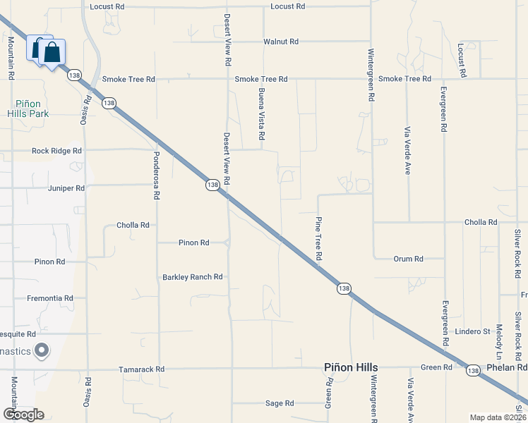 map of restaurants, bars, coffee shops, grocery stores, and more near in Piñon Hills