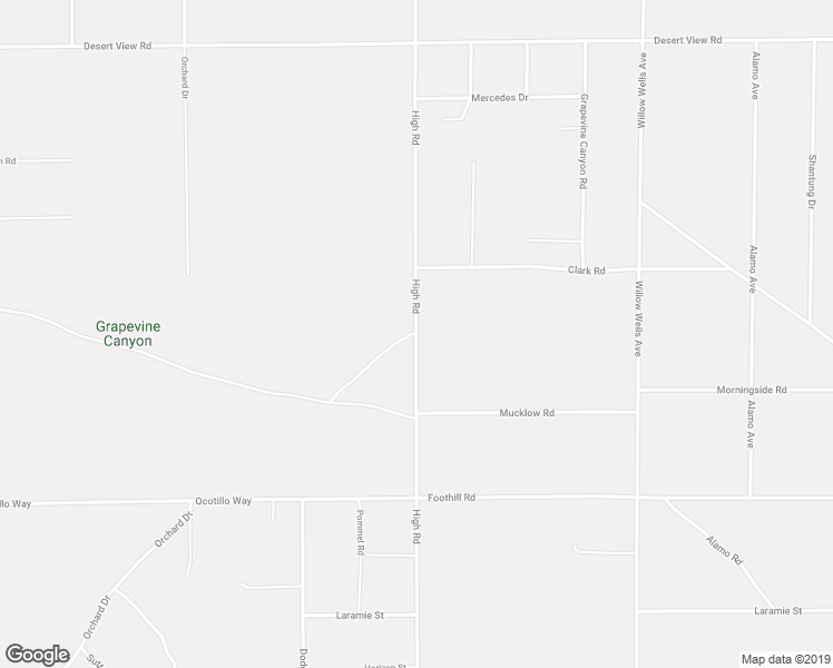 map of restaurants, bars, coffee shops, grocery stores, and more near 9999 High Road in Lucerne Valley