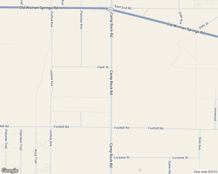 map of restaurants, bars, coffee shops, grocery stores, and more near Camp Rock Road in Lucerne Valley