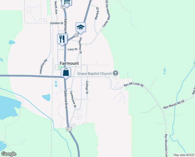map of restaurants, bars, coffee shops, grocery stores, and more near 263 Calhoun Street in Fairmount