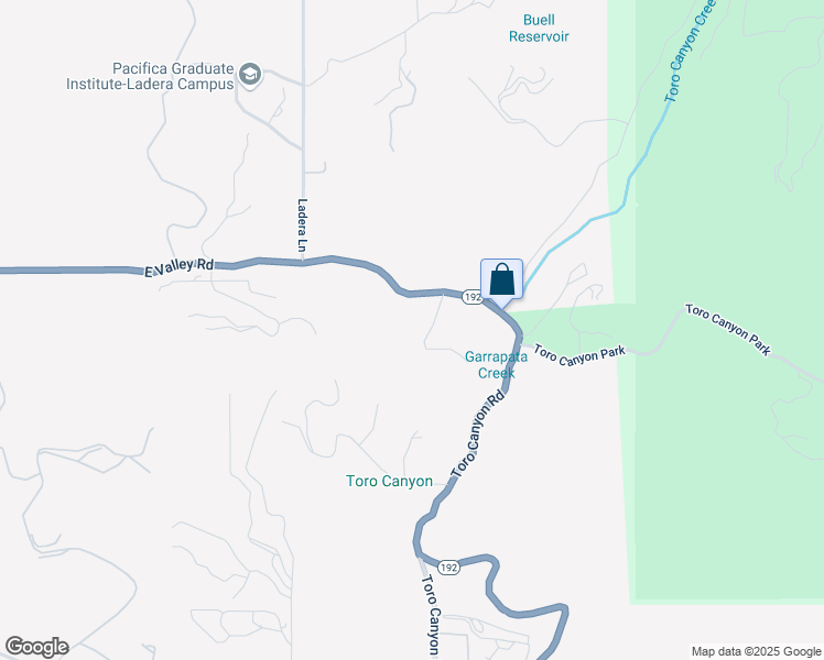 map of restaurants, bars, coffee shops, grocery stores, and more near 2929 East Valley Road in Santa Barbara