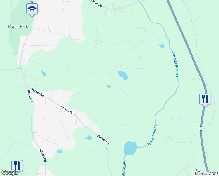 map of restaurants, bars, coffee shops, grocery stores, and more near 662 Hampton Farms Trail in Jasper
